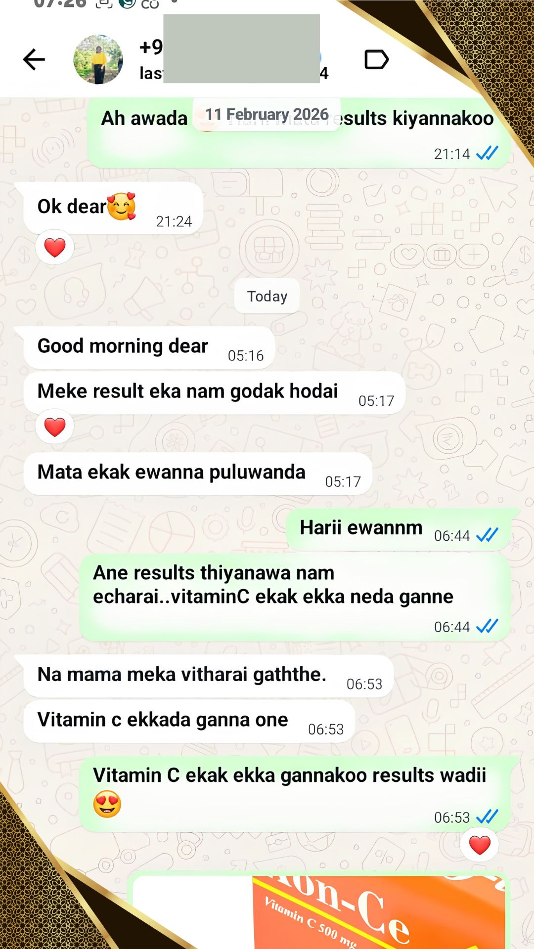 Customer review screenshot