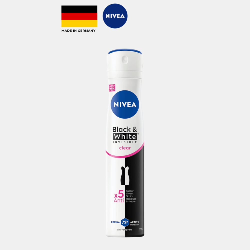 NIVEA Black & White Invisible Antiperspirant Spray – 200ml